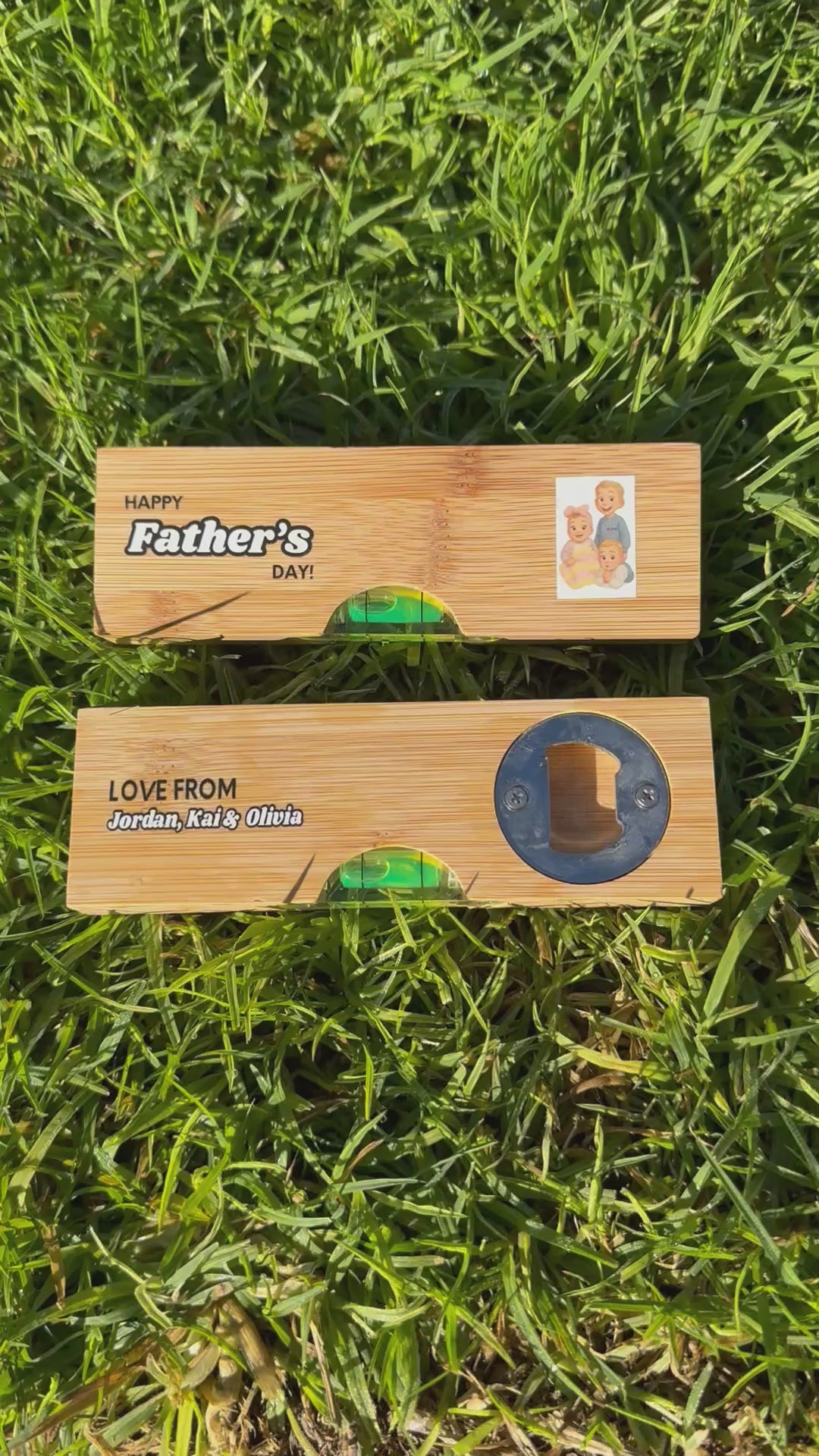 Personalised Spirit Level/Bottle Opener