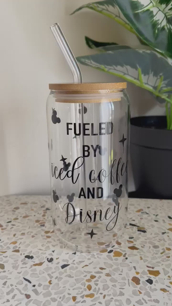 Fueled By Iced Coffee And Disney Libbey Glass