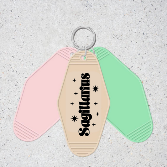 Sagittarius- Motel Keychain