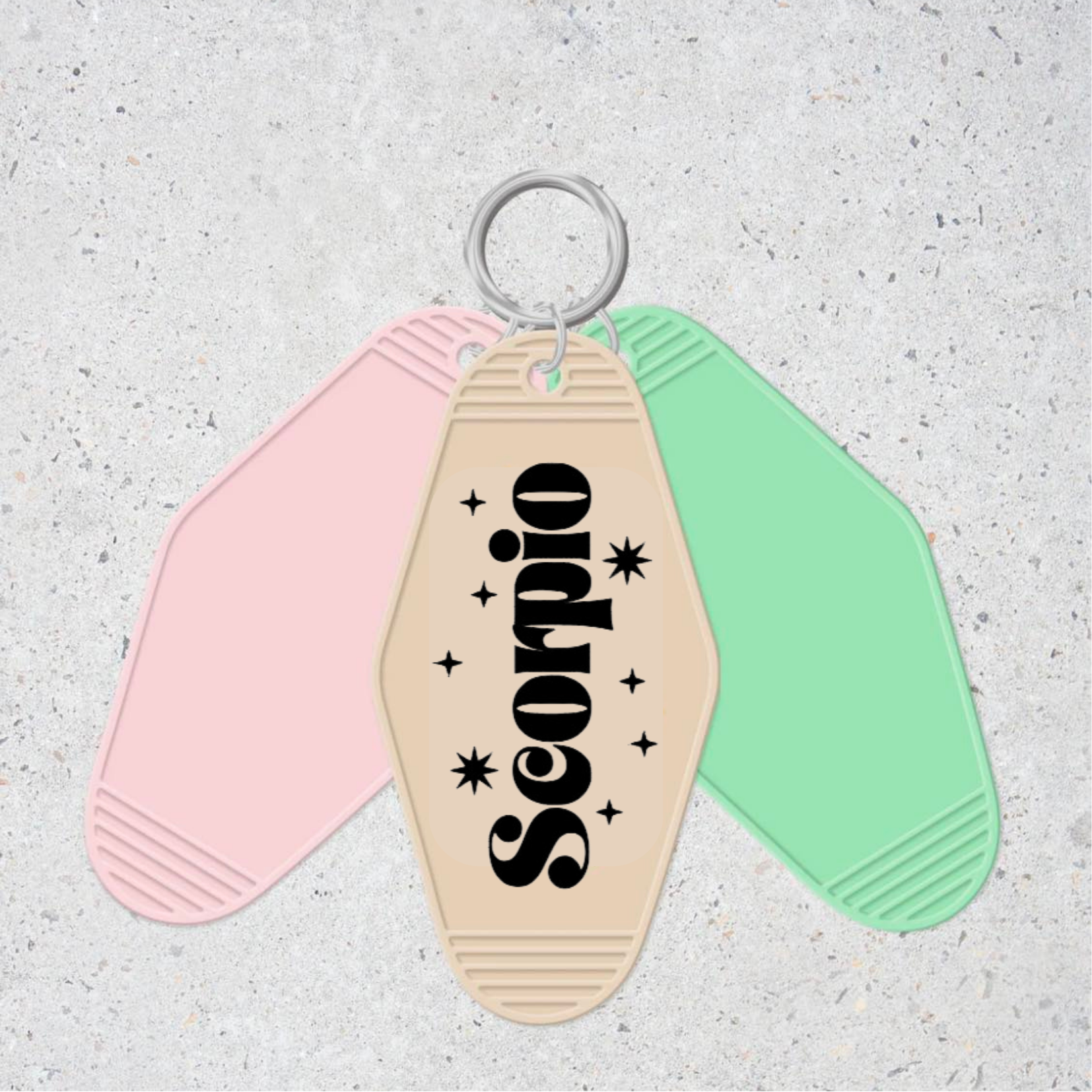 Scorpio- Motel Keychain