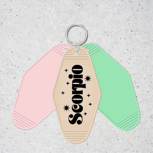 Scorpio- Motel Keychain