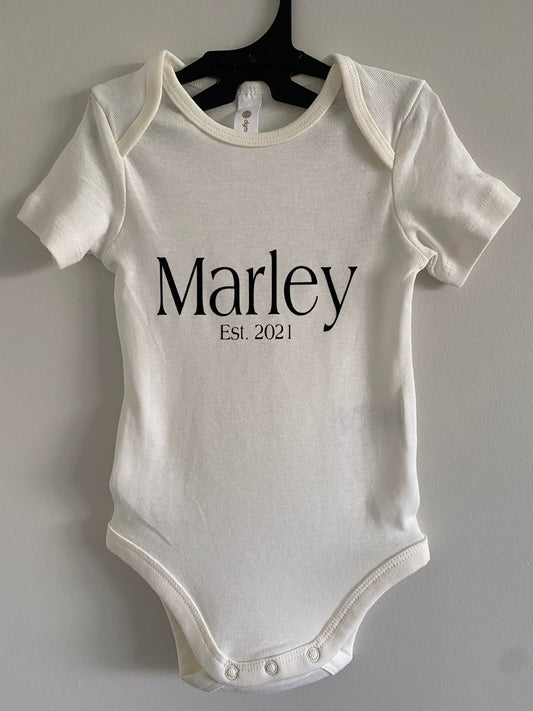 Personalised EST Baby Romper