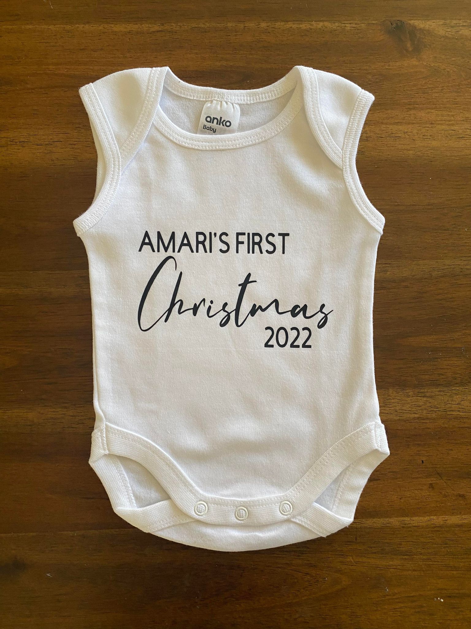 My First Christmas Romper