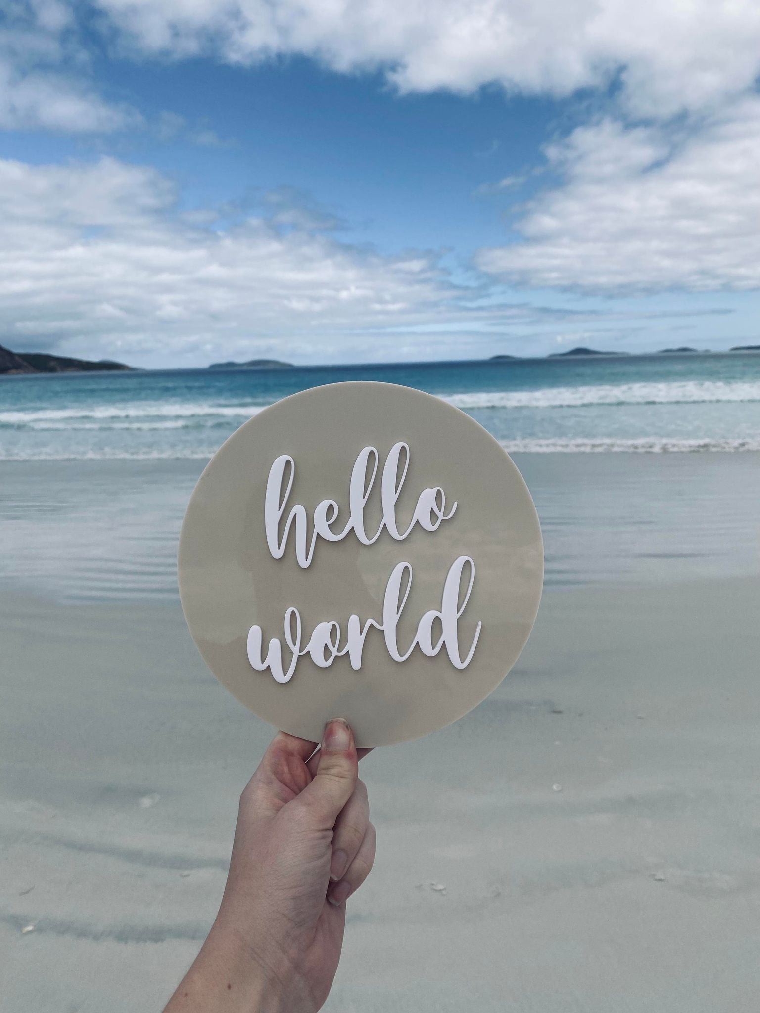 Hello World Plaque