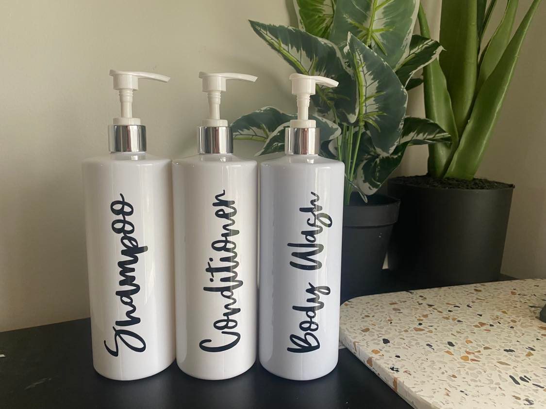 Custom Bathroom Bottles
