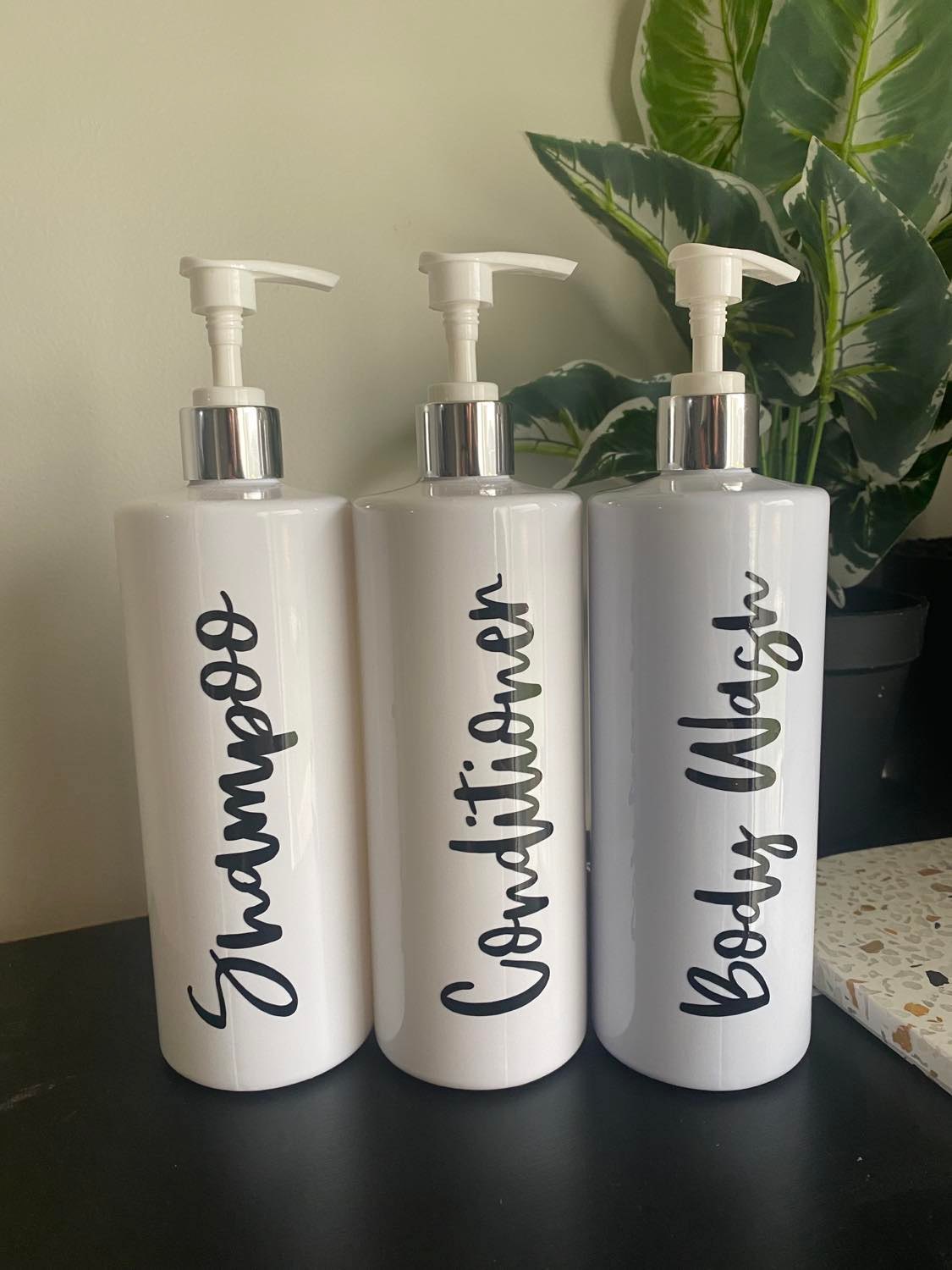 Custom Bathroom Bottles