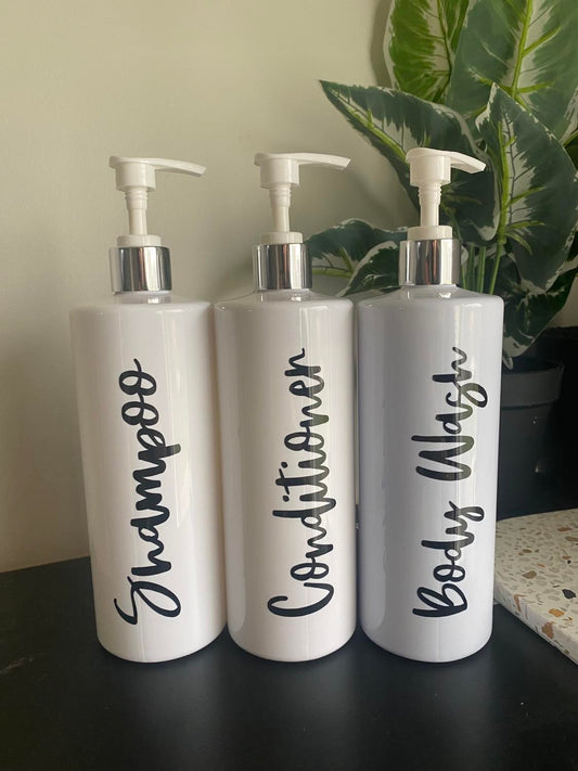Custom Bathroom Bottles