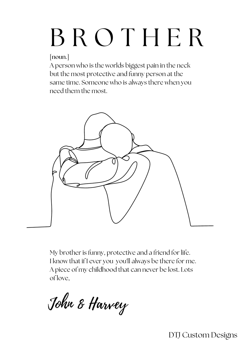 Brother Definition Print