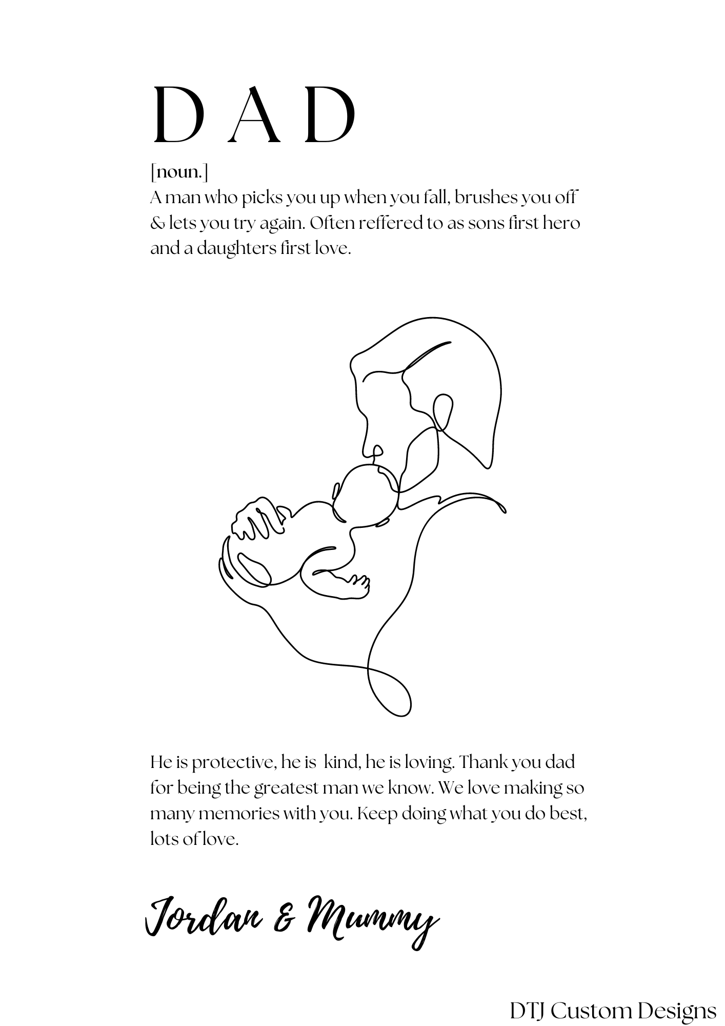 Father Definition Print