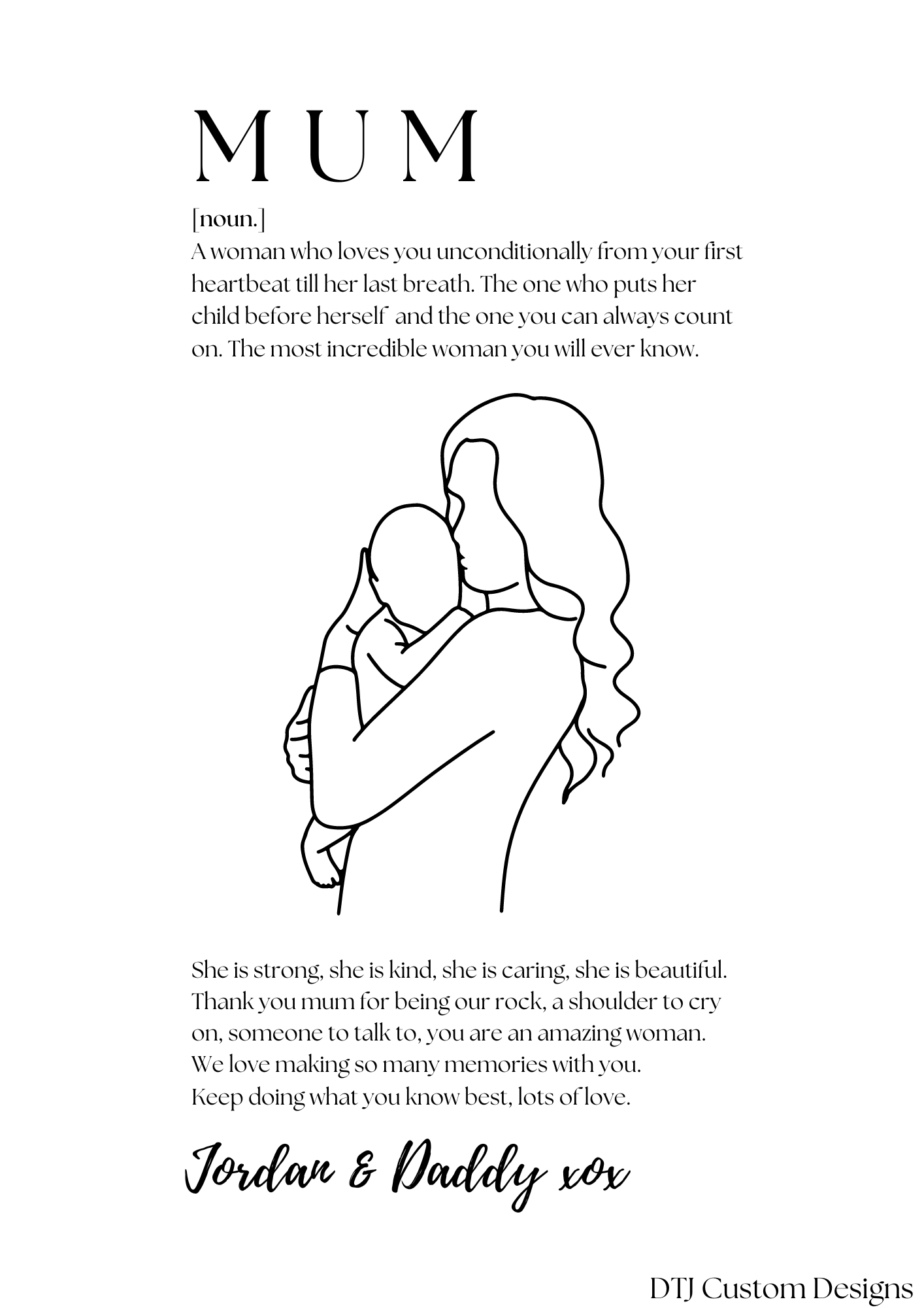 Mother Definition Print