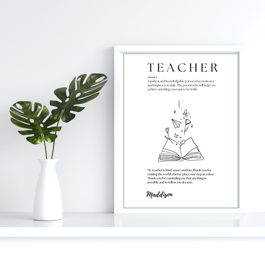 Teacher Definition Print