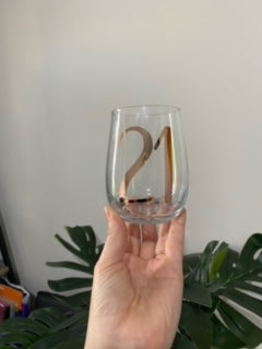 Birthday Stemless Wine Glass