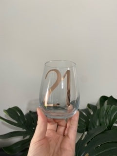 Birthday Stemless Wine Glass
