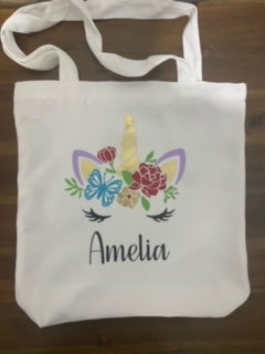 Unicorn Library Tote Bag