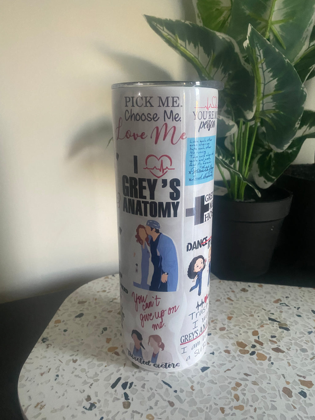 Greys Anatomy Tumbler- White