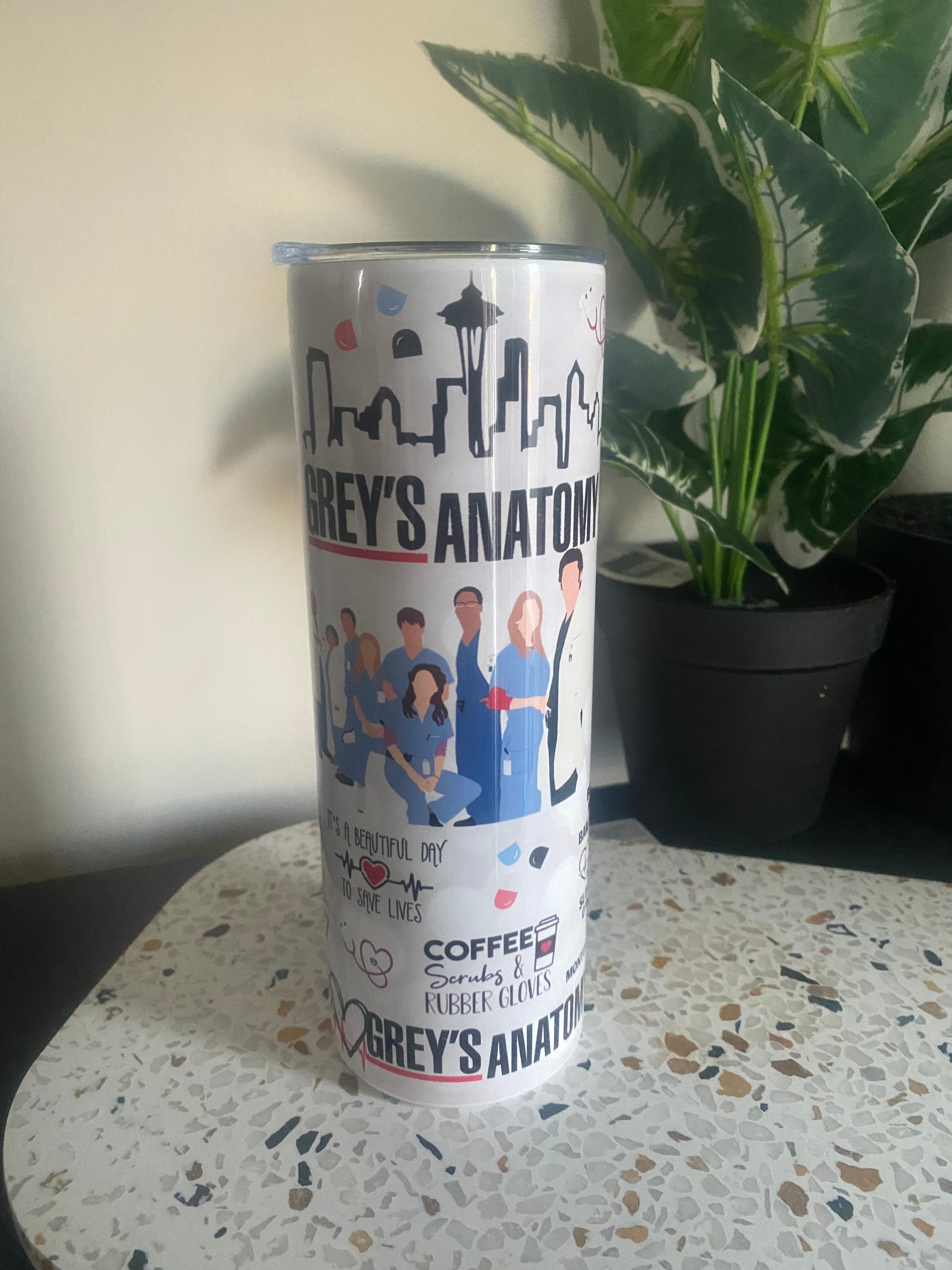 Greys Anatomy Tumbler- White